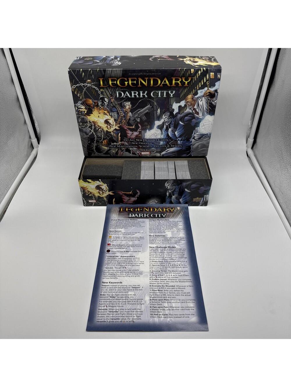 Marvel Legendary Dark City Deck Building Card Game Upper Deck 481 Cards
